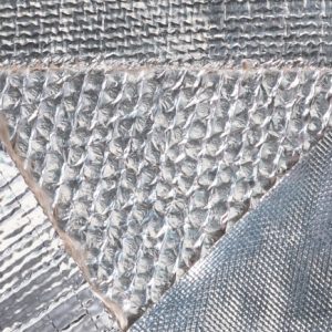 Aluminium sheeted glass fibre cloth