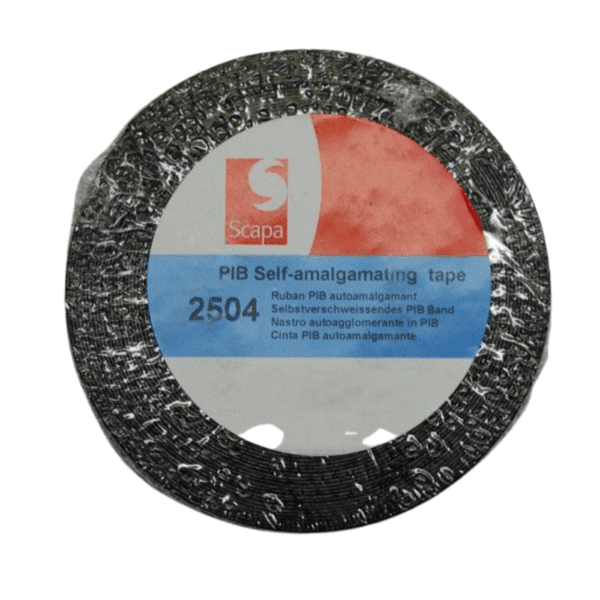 Scapa 2504 is a black Self Amalgamating tape used to wrap around valves, electricals etc